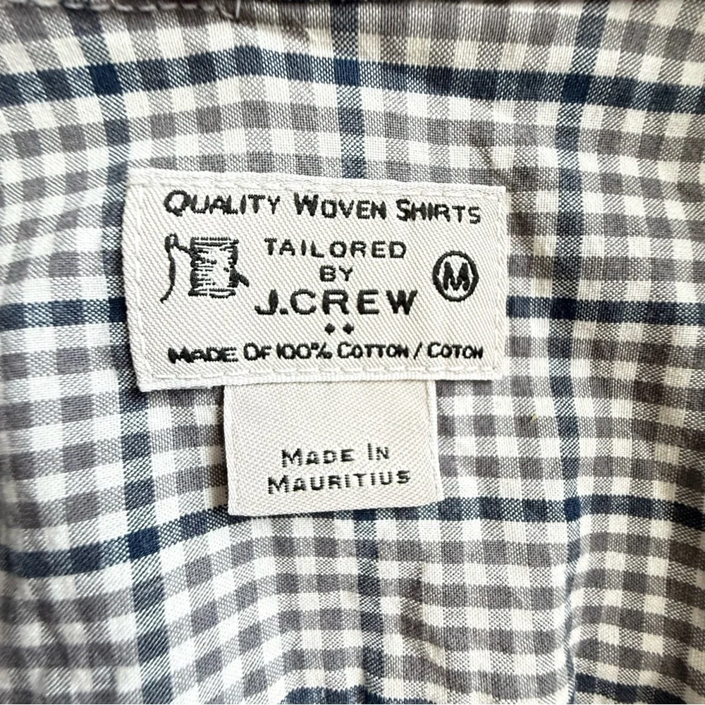 Men's Black and White Checkered Shirt